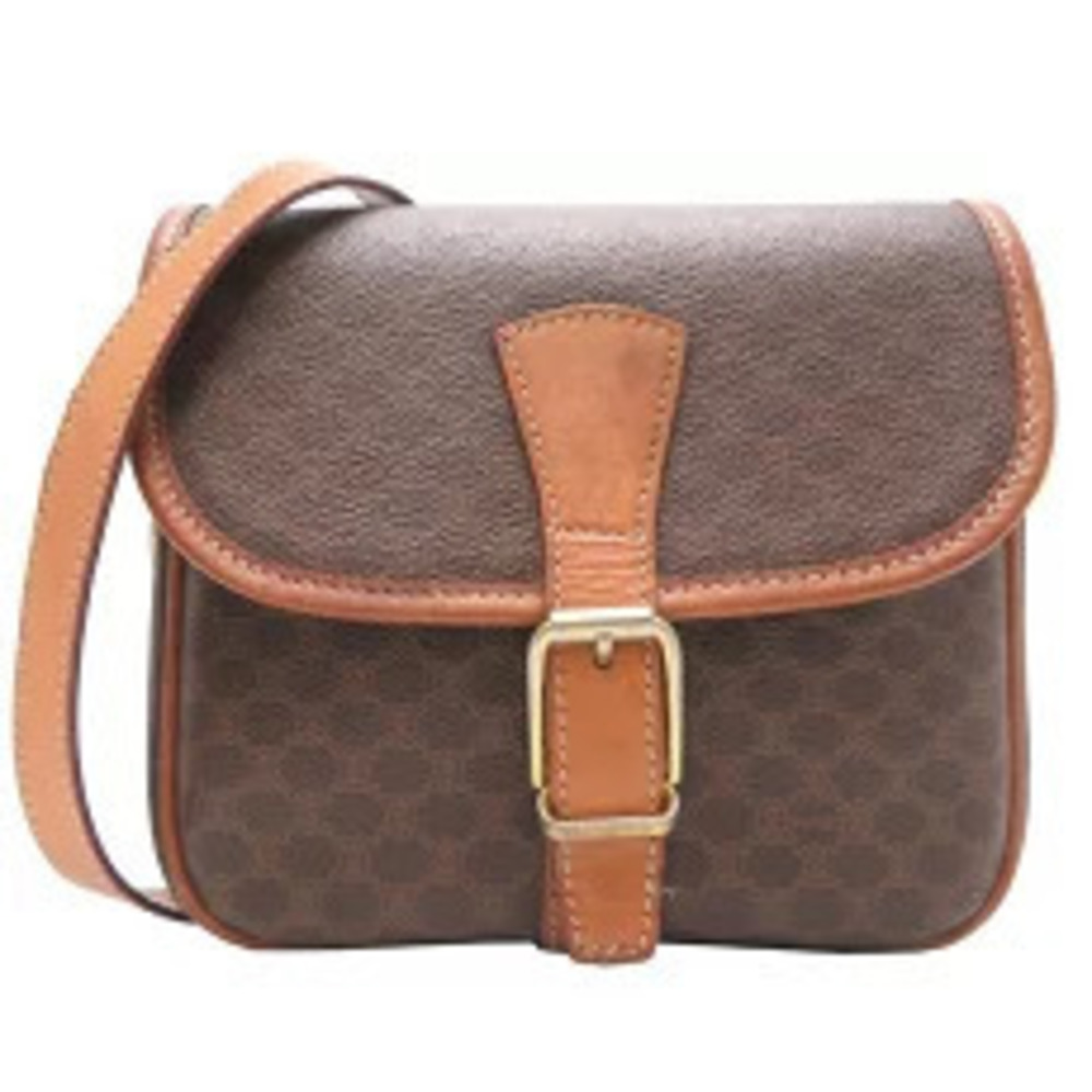 Celine Macadam Shoulder Bag Brown